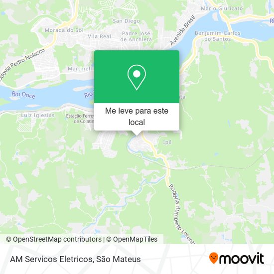 AM Servicos Eletricos mapa