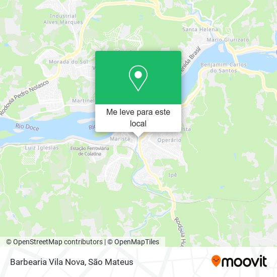 Barbearia Vila Nova mapa