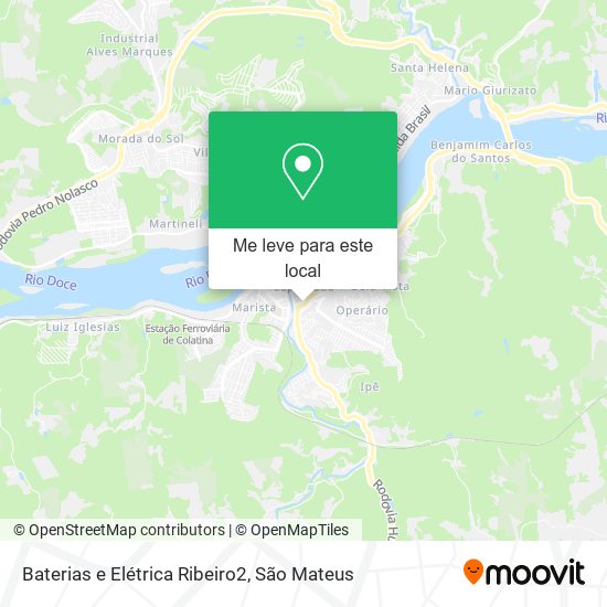 Baterias e Elétrica Ribeiro2 mapa