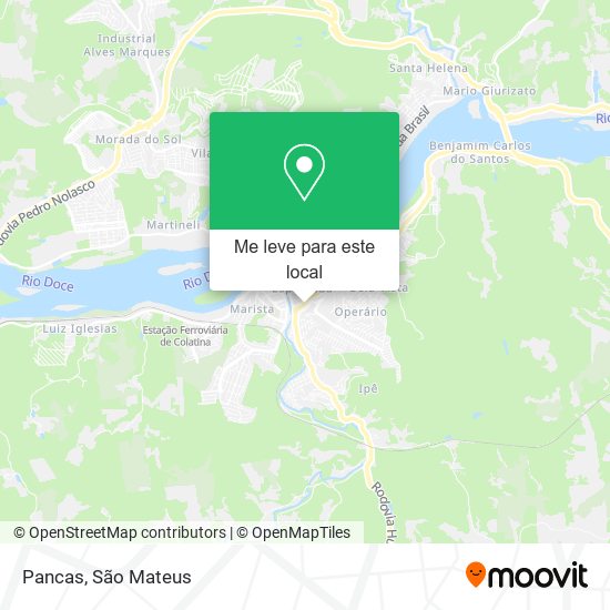 Pancas mapa