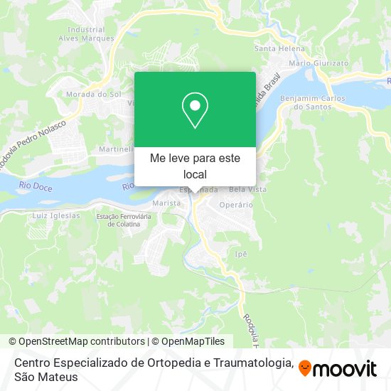 Centro Especializado de Ortopedia e Traumatologia mapa