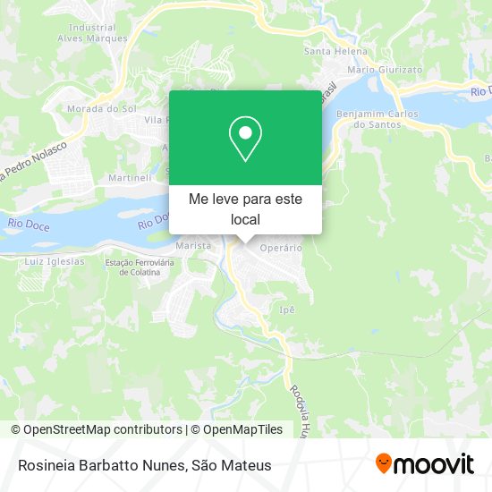 Rosineia Barbatto Nunes mapa