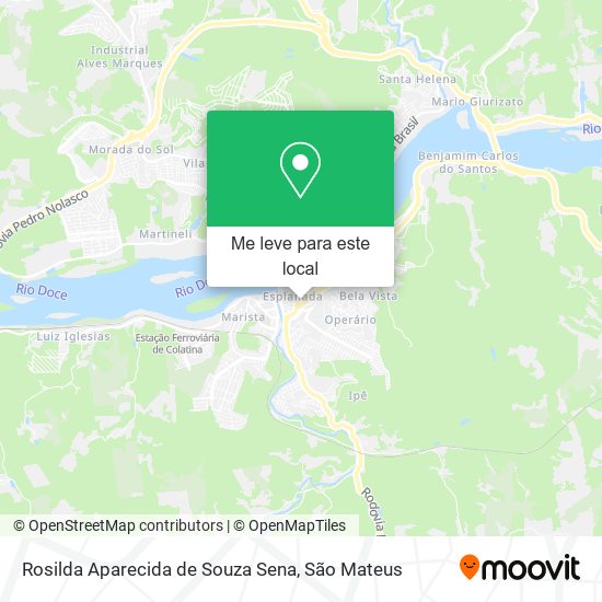 Rosilda Aparecida de Souza Sena mapa