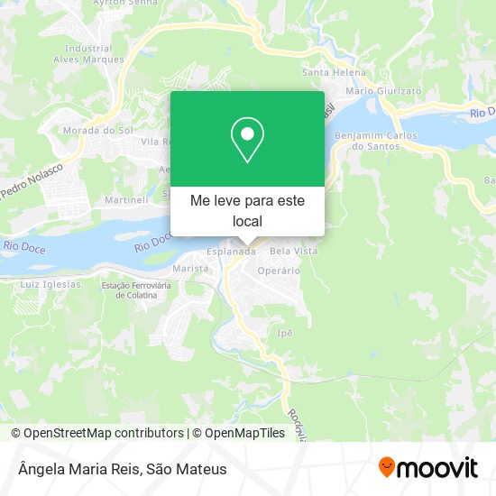 Ângela Maria Reis mapa