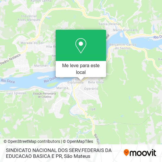 SINDICATO NACIONAL DOS SERV.FEDERAIS DA EDUCACAO BASICA E PR mapa