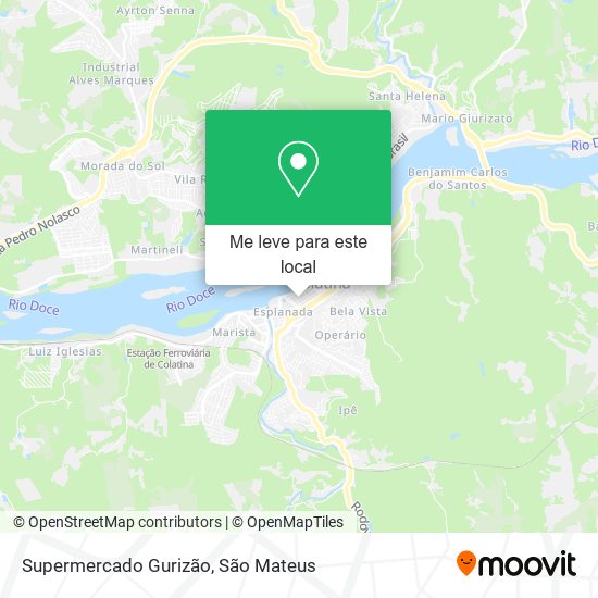 Supermercado Gurizão mapa
