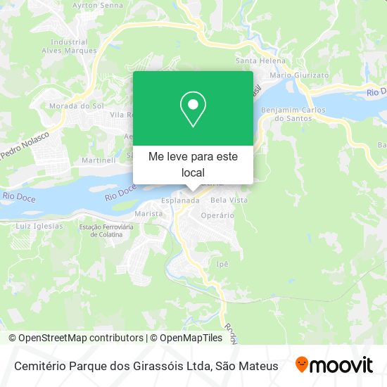 Cemitério Parque dos Girassóis Ltda mapa