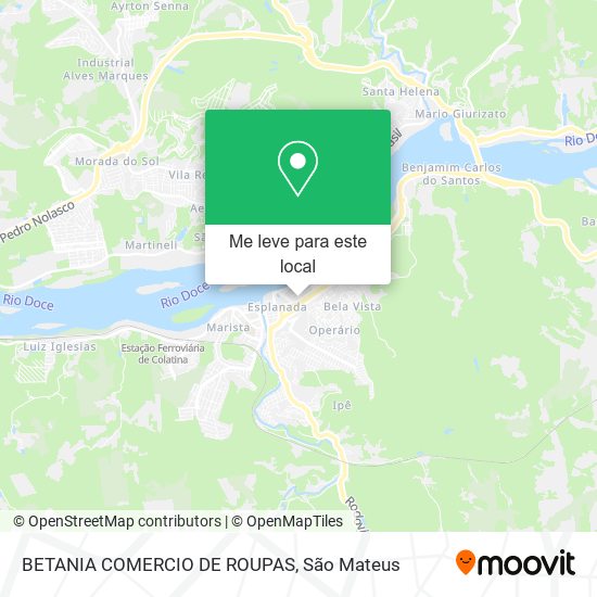 BETANIA COMERCIO DE ROUPAS mapa