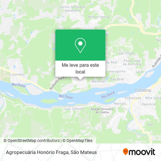 Agropecuária Honório Fraga mapa