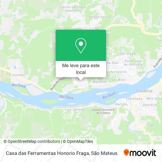 Casa das Ferramentas Honorio Fraga mapa