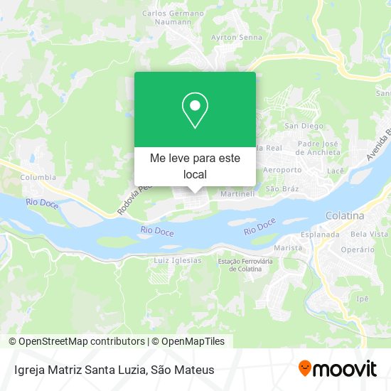 Igreja Matriz Santa Luzia mapa