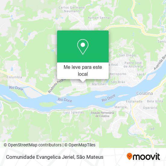 Comunidade Evangelica Jeriel mapa