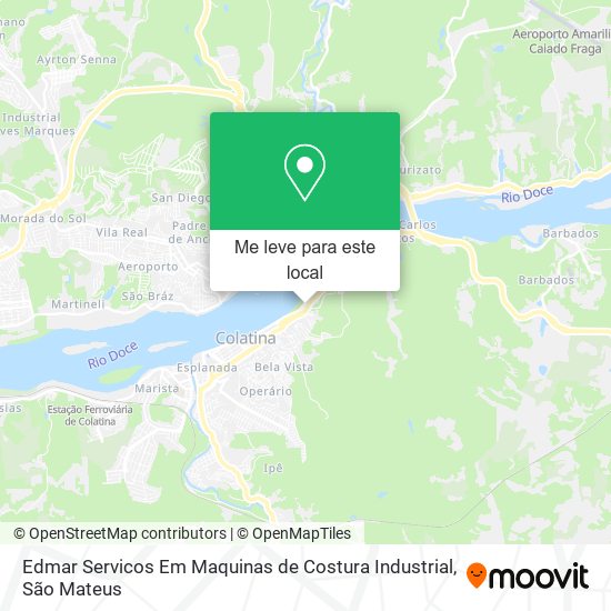 Edmar Servicos Em Maquinas de Costura Industrial mapa