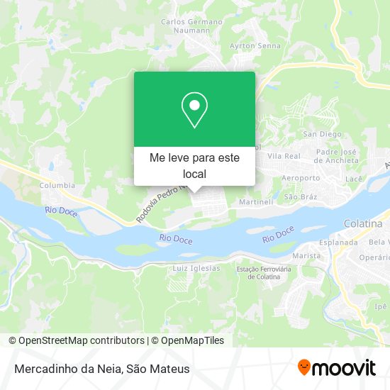 Mercadinho da Neia mapa