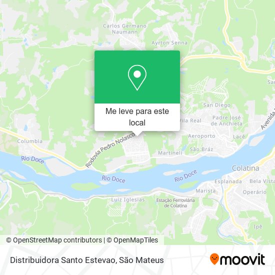 Distribuidora Santo Estevao mapa