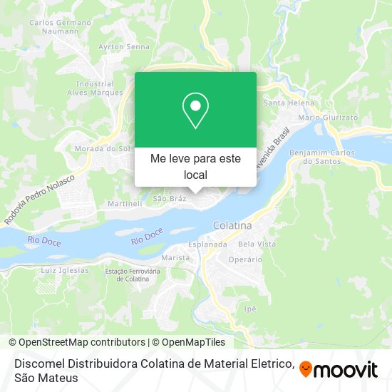 Discomel Distribuidora Colatina de Material Eletrico mapa