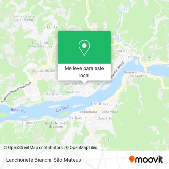 Lanchonete Bianchi mapa