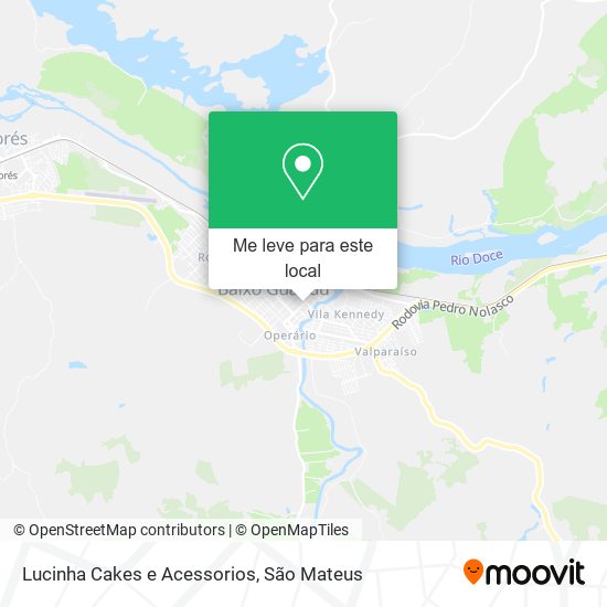 Lucinha Cakes e Acessorios mapa