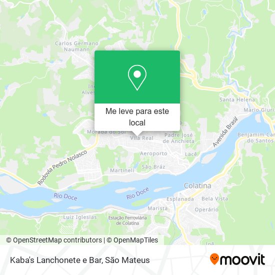 Kaba's Lanchonete e Bar mapa