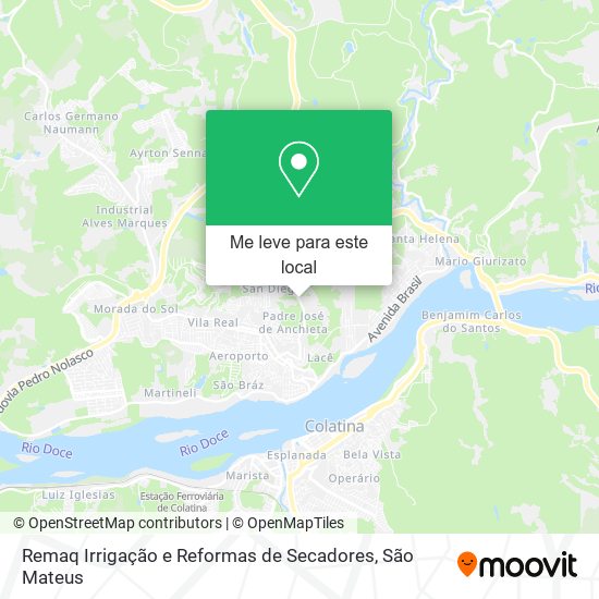 Remaq Irrigação e Reformas de Secadores mapa