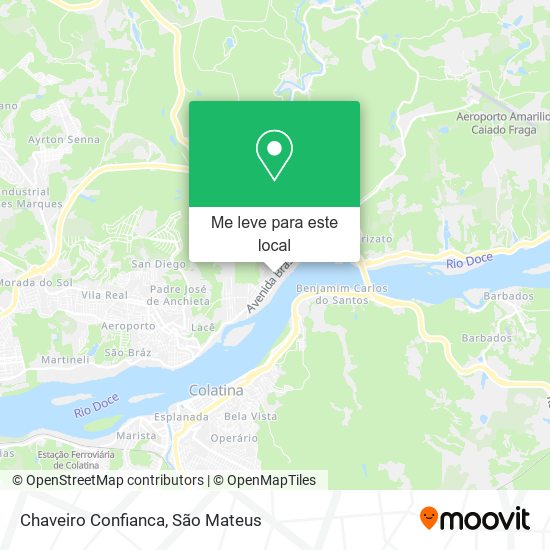 Chaveiro Confianca mapa