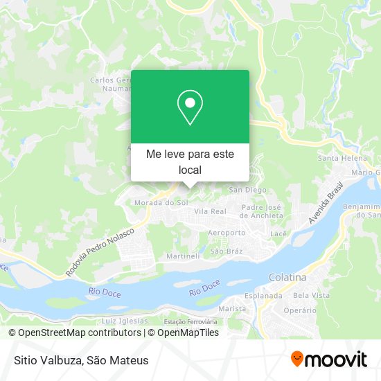 Sitio Valbuza mapa