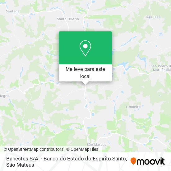 Banestes S / A. - Banco do Estado do Espírito Santo mapa