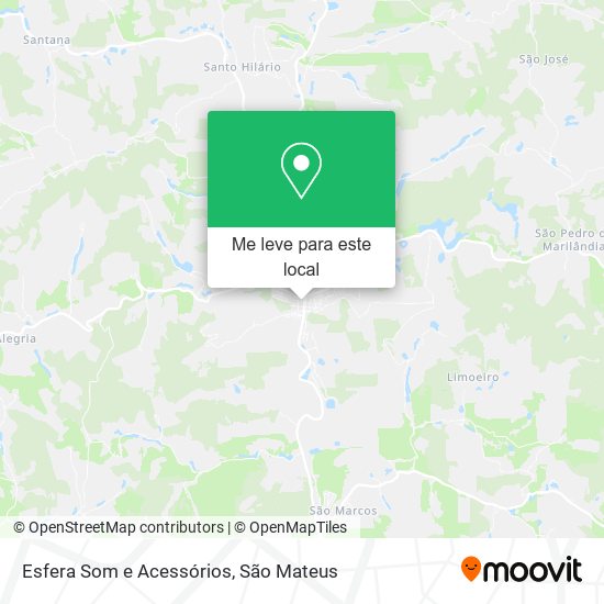 Esfera Som e Acessórios mapa