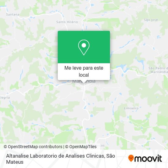 Altanalise Laboratorio de Analises Clinicas mapa