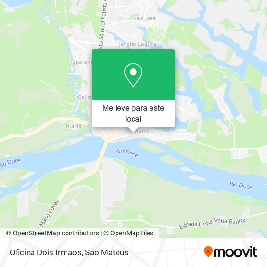 Oficina Dois Irmaos mapa