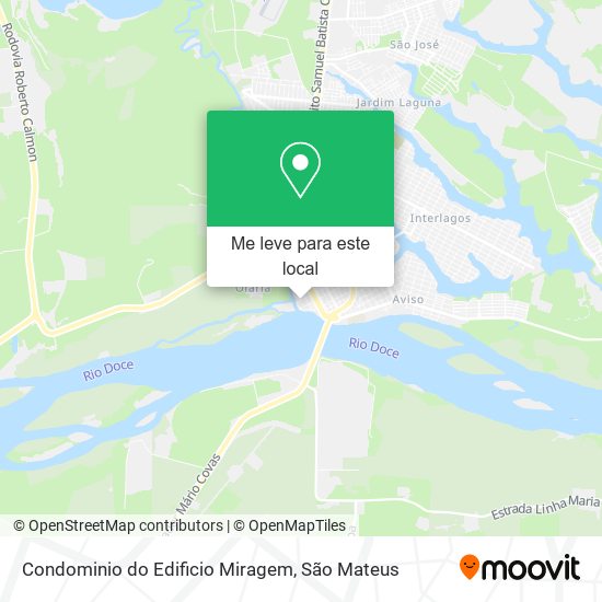 Condominio do Edificio Miragem mapa