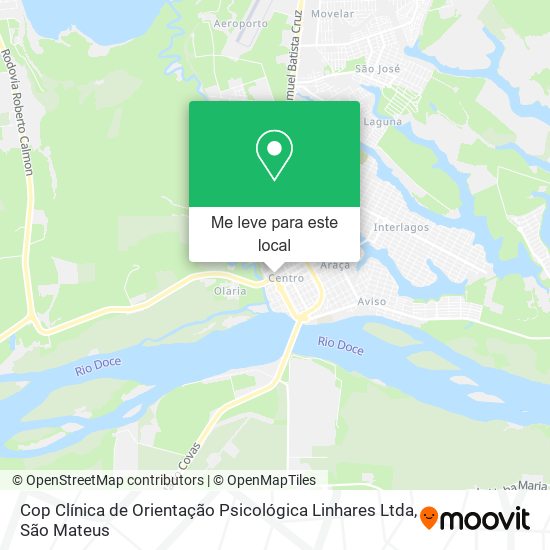 Cop Clínica de Orientação Psicológica Linhares Ltda mapa