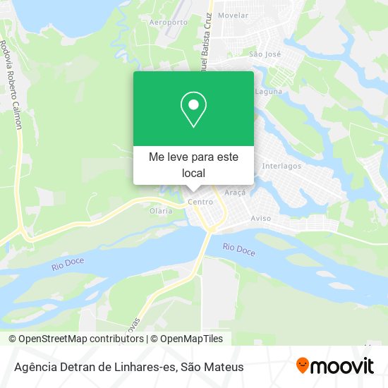 Agência Detran de Linhares-es mapa