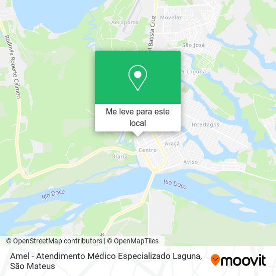 Amel - Atendimento Médico Especializado Laguna mapa