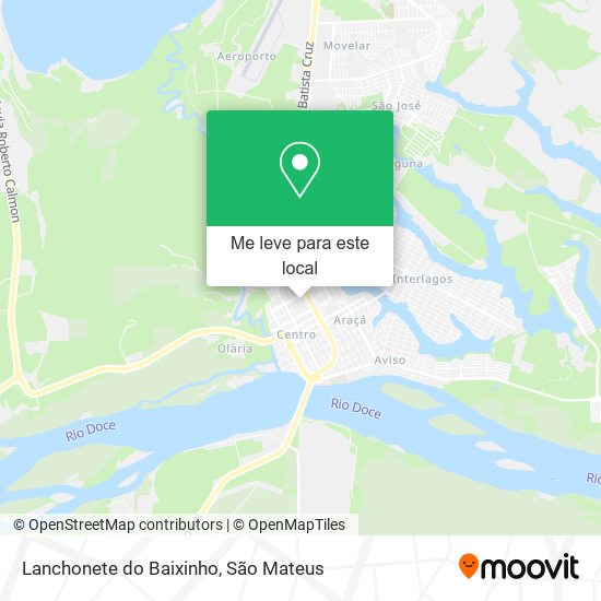 Lanchonete do Baixinho mapa