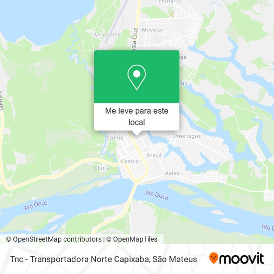 Tnc - Transportadora Norte Capixaba mapa