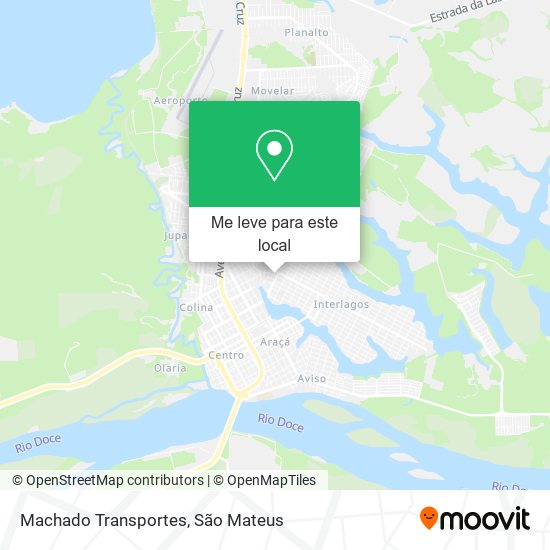 Machado Transportes mapa