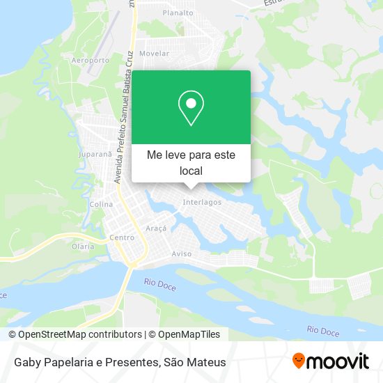 Gaby Papelaria e Presentes mapa