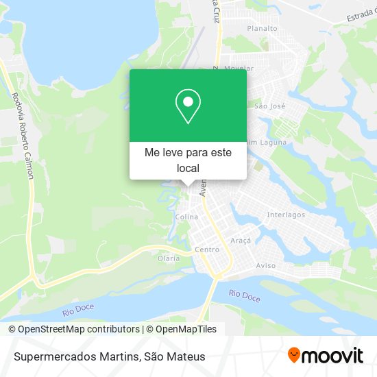 Supermercados Martins mapa