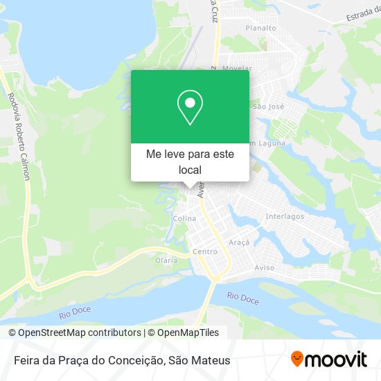 Feira da Praça do Conceição mapa