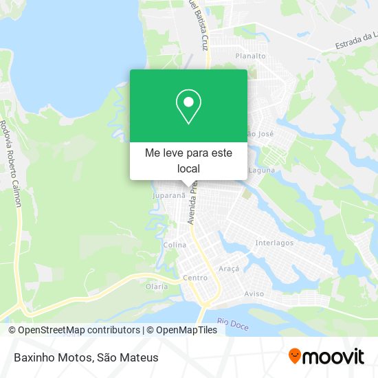 Baxinho Motos mapa