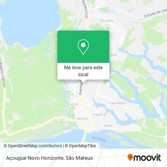 Açougue Novo Horizonte mapa