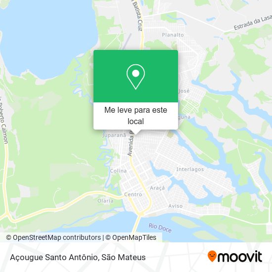 Açougue Santo Antônio mapa