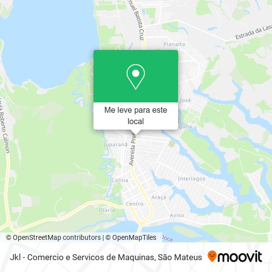 Jkl - Comercio e Servicos de Maquinas mapa