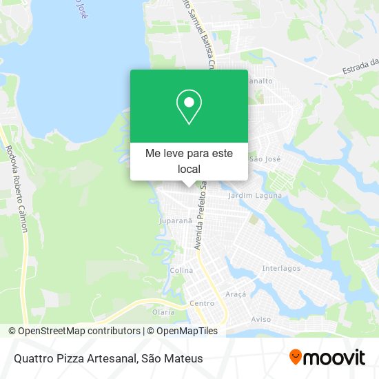 Quattro Pizza Artesanal mapa