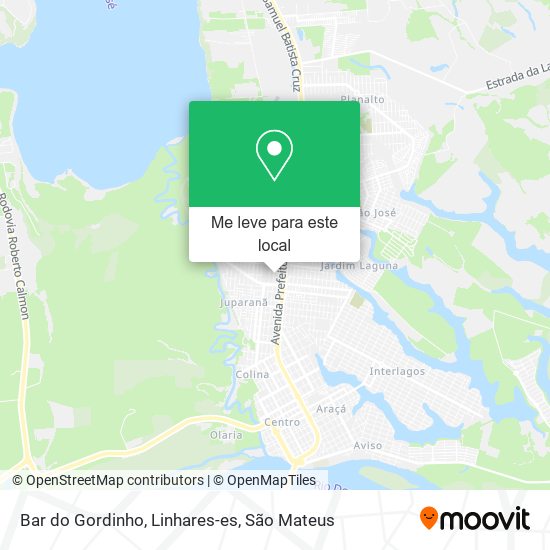 Bar do Gordinho, Linhares-es mapa