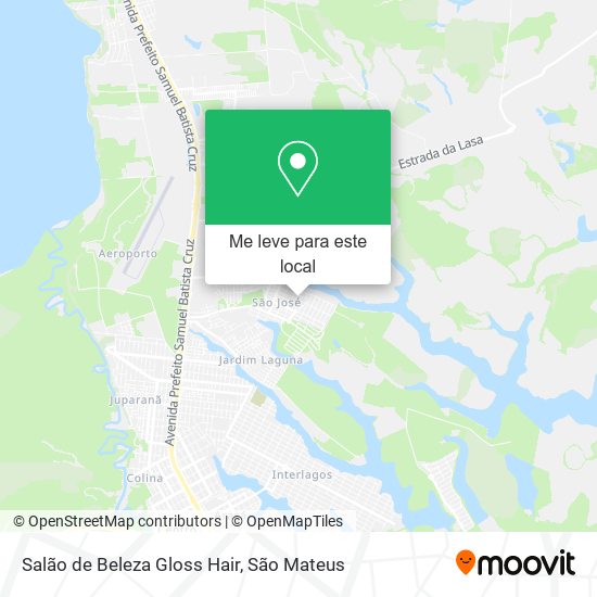 Salão de Beleza Gloss Hair mapa