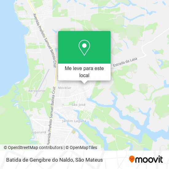 Batida de Gengibre do Naldo mapa