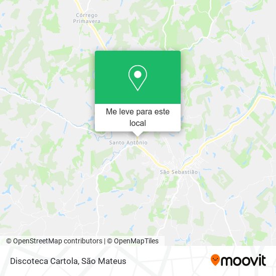 Discoteca Cartola mapa