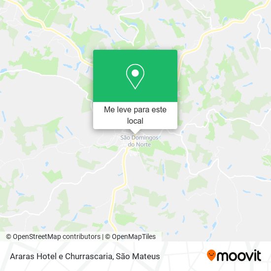 Araras Hotel e Churrascaria mapa